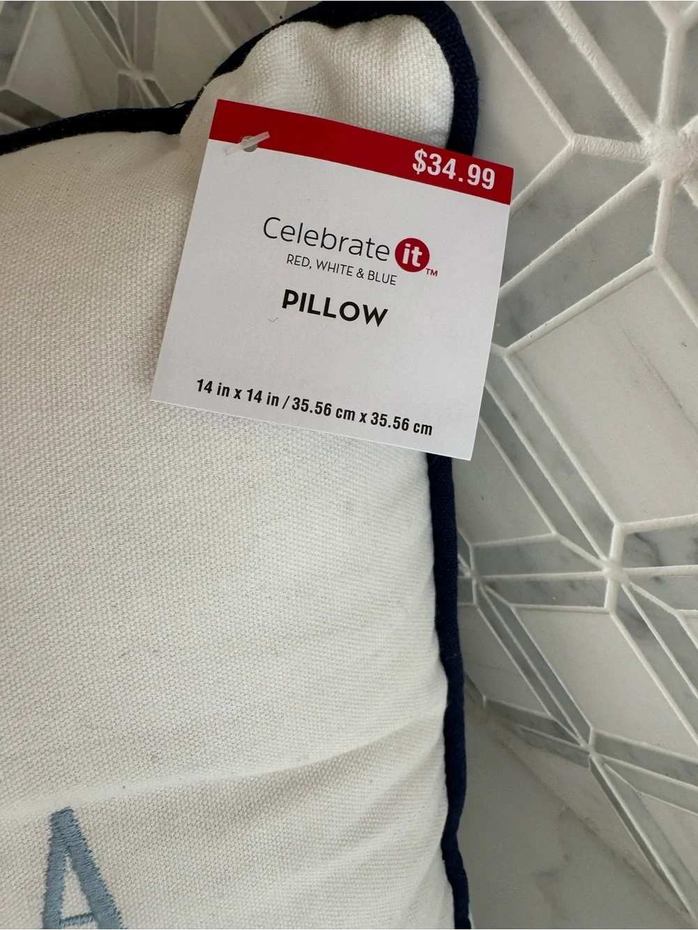 America the beautiful decorative pillow